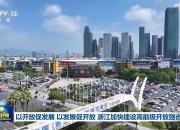 以开放促发展，以发展促开放，浙江加快建设高能级开放强省